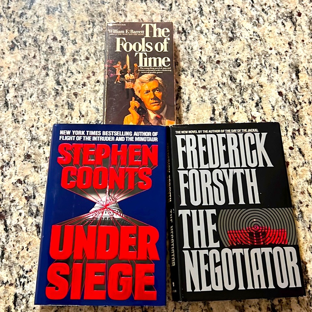 Vintage Lot of 3 espionage Spy Books Novels